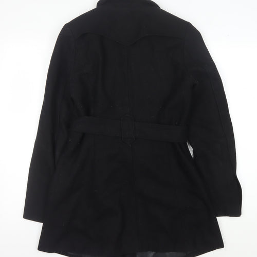 Dorothy Perkins Women's Black Pea Coat Size 8
