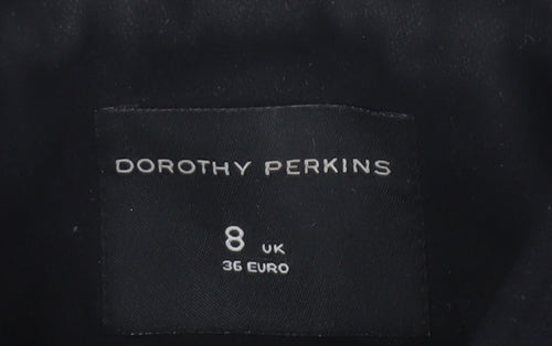 Dorothy Perkins Women's Black Pea Coat Size 8