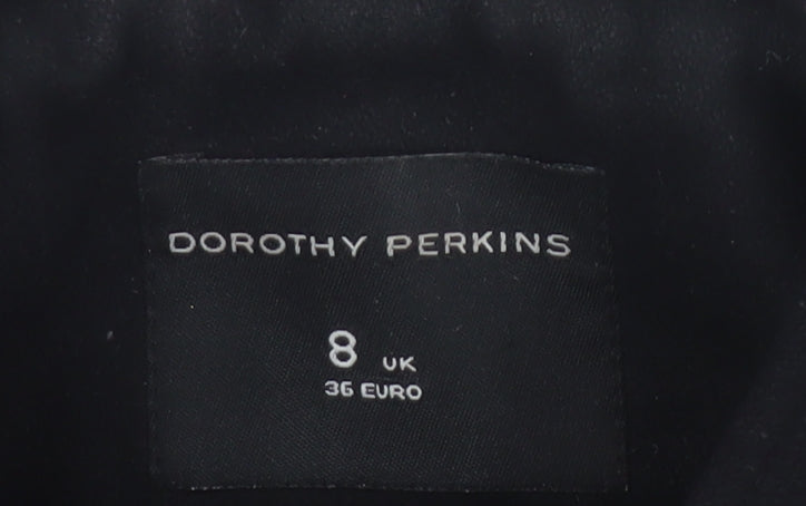 Dorothy Perkins Women's Black Pea Coat Size 8