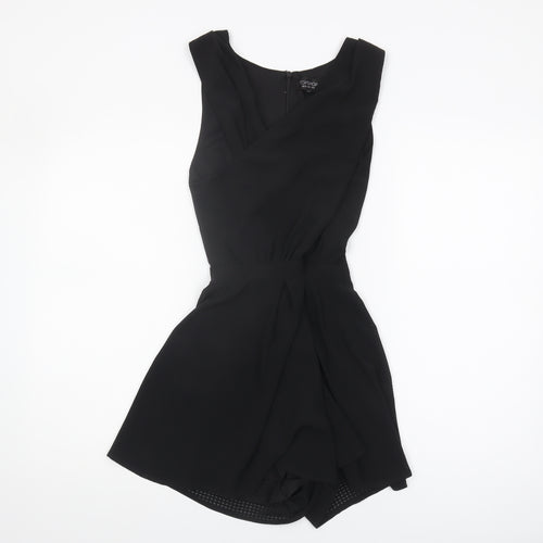 Topshop Black Playsuit, Women's Size 8, Party/Cocktail Wear