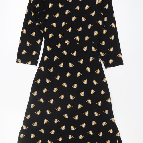 Marks and Spencer Women's Black Wrap Dress, Size 8 Petite