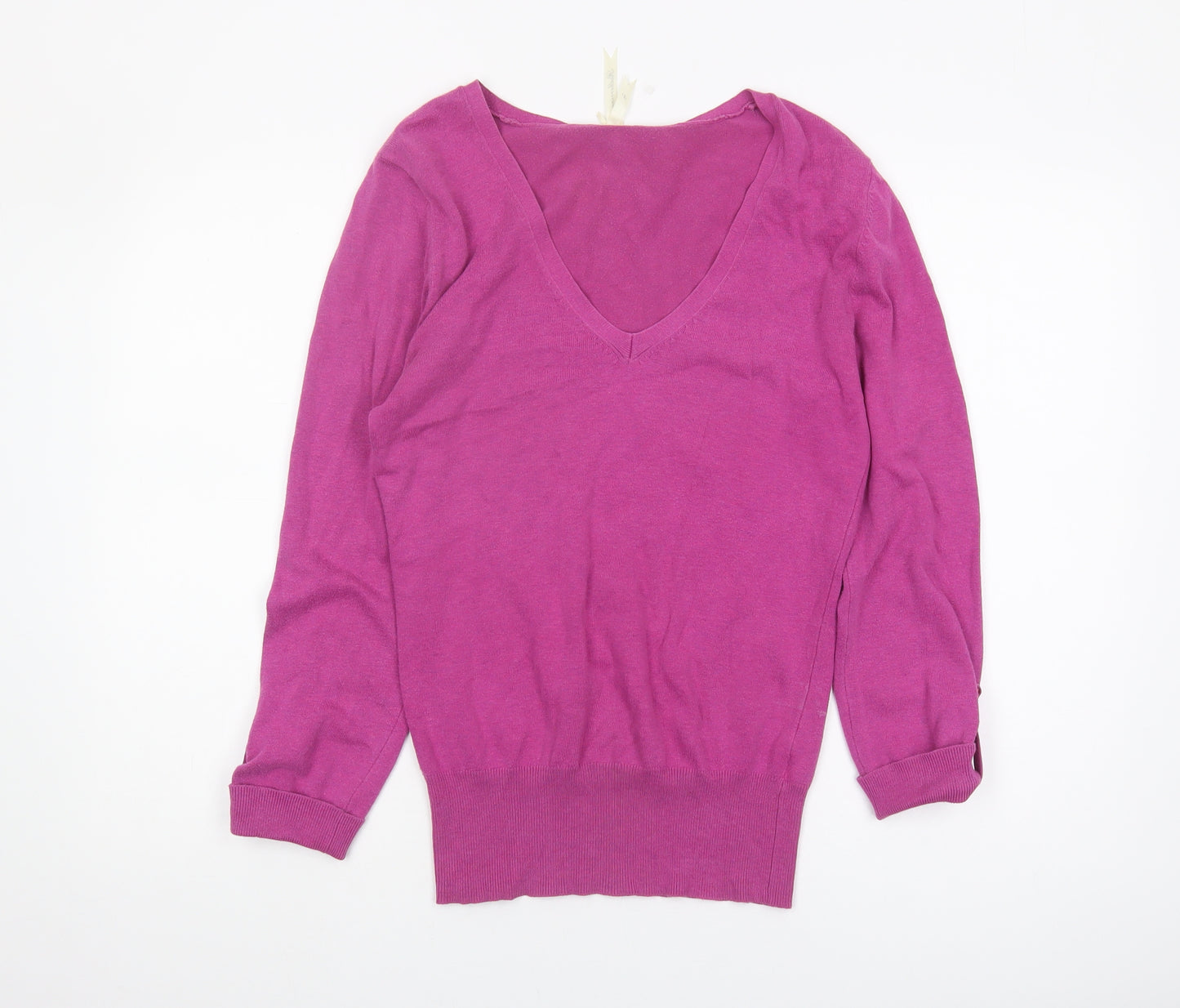 Red Herring Women's Pink V-Neck Pullover Jumper - Size S