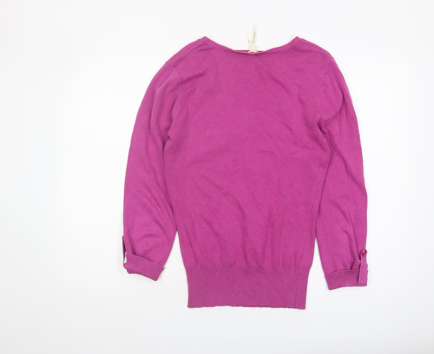 Red Herring Women's Pink V-Neck Pullover Jumper - Size S
