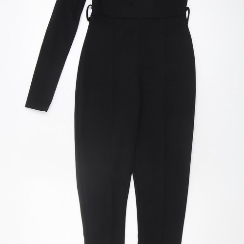 Missguided Women's Black One Shoulder Jumpsuit Size 8