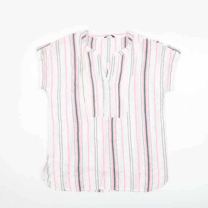 Roman Women's Multicoloured Striped Shirt Size 12