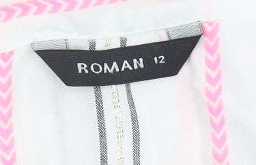 Roman Women's Multicoloured Striped Shirt Size 12