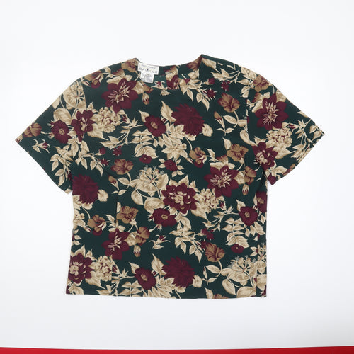 Rena Rowan Women's Multicoloured Floral Blouse Size 14