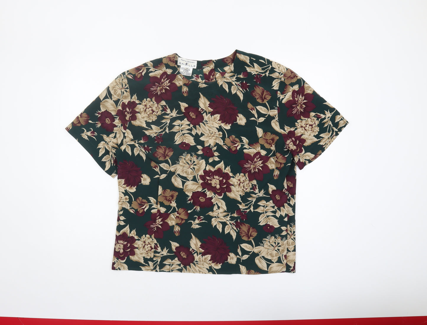 Rena Rowan Women's Multicoloured Floral Blouse Size 14