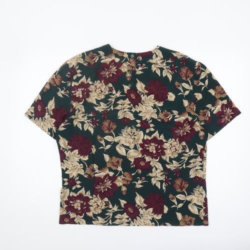 Rena Rowan Women's Multicoloured Floral Blouse Size 14