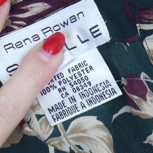 Rena Rowan Women's Multicoloured Floral Blouse Size 14