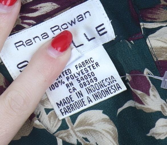 Rena Rowan Women's Multicoloured Floral Blouse Size 14