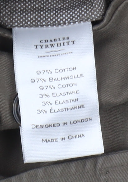 Charles Tyrwhitt Men's Brown Blazer, 38S