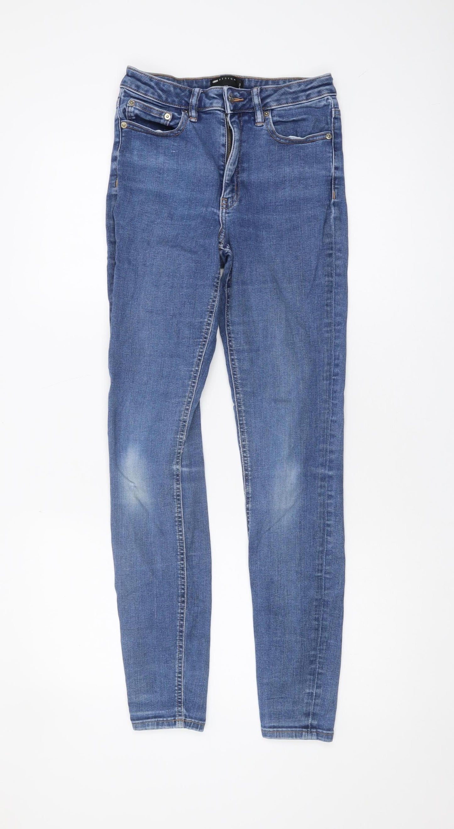 Asos Design Men's Blue Skinny Jeans, Size 28, Slim Fit