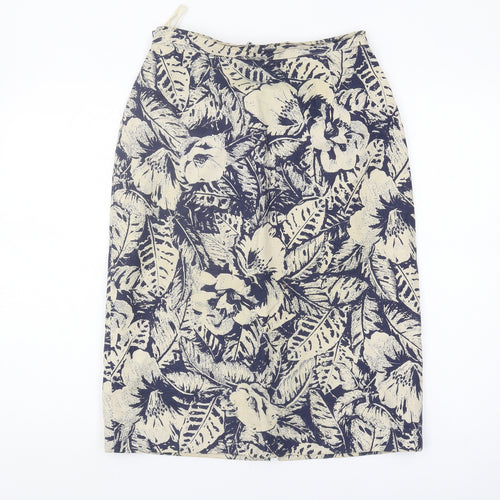 Marks and Spencer Women's Floral Linen Skirt, Size 12