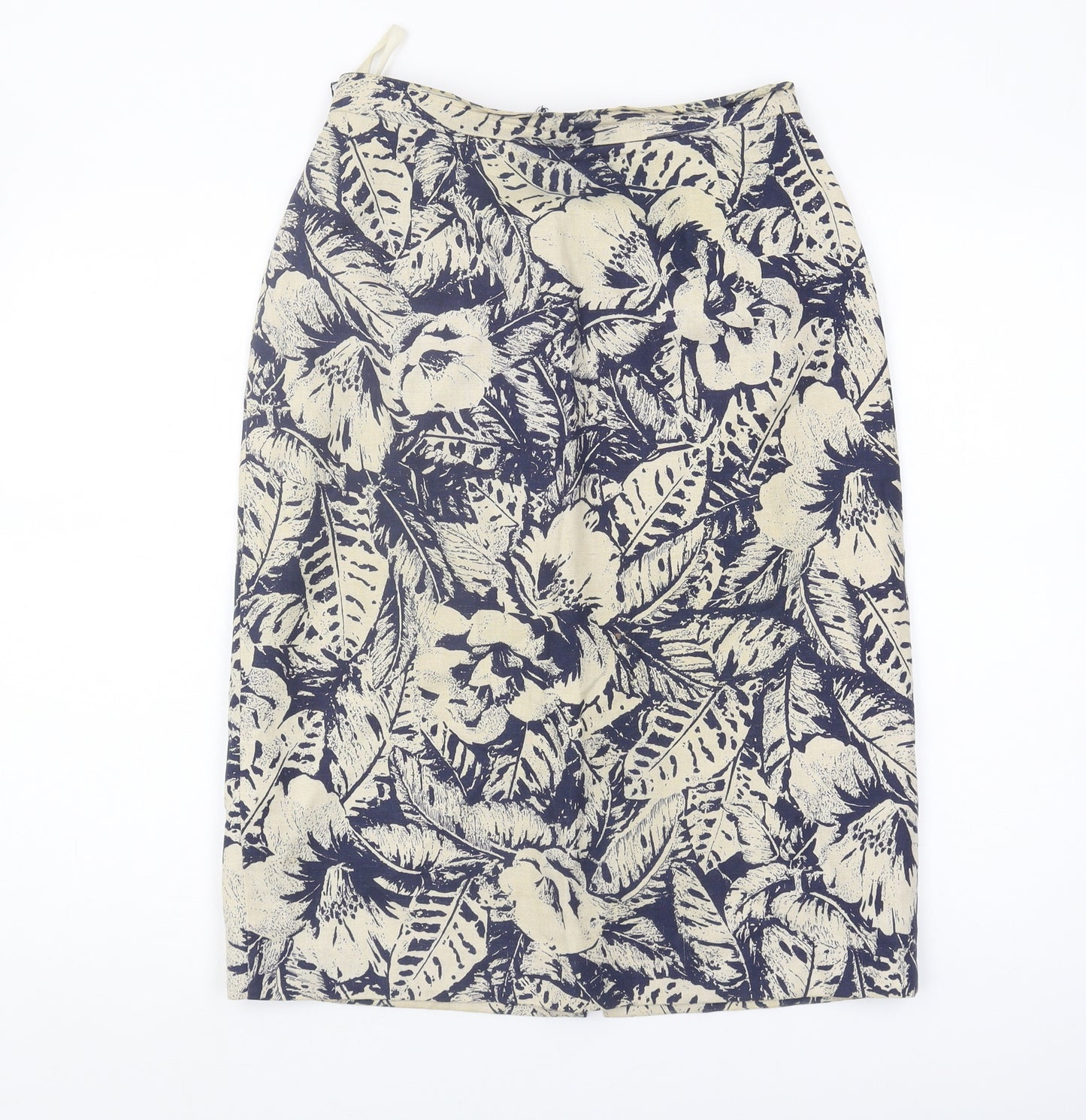 Marks and Spencer Women's Floral Linen Skirt, Size 12