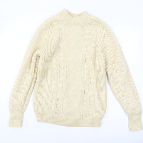 St Michael Women's Ivory Pullover Wool Jumper, Size 12