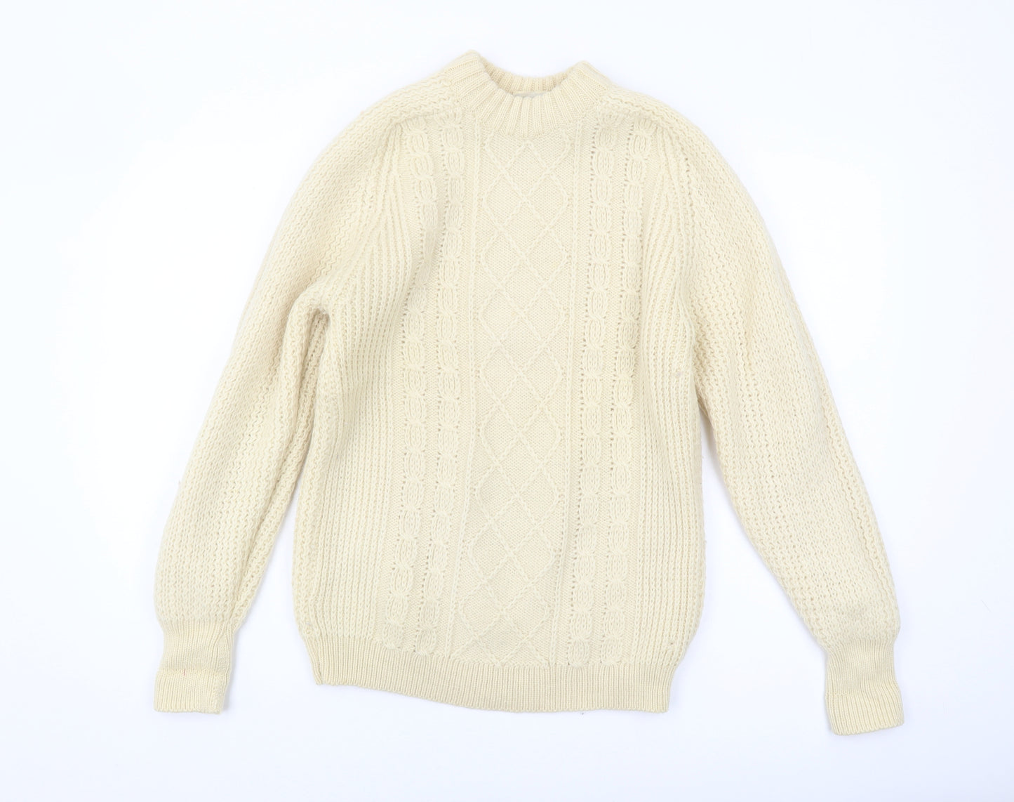 St Michael Women's Ivory Pullover Wool Jumper, Size 12