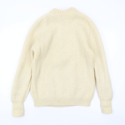 St Michael Women's Ivory Pullover Wool Jumper, Size 12