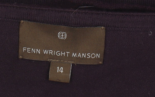 Fenn Wright Manson Women’s Purple Pullover Jumper, Size 14
