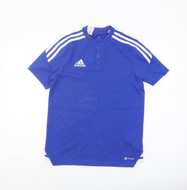 Adidas Boys Blue T-Shirt, 13-14 Years, Sports Logo