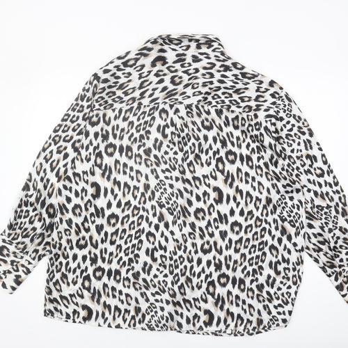 Haver & Blair Women's XL Leopard Print Button-Up Shirt