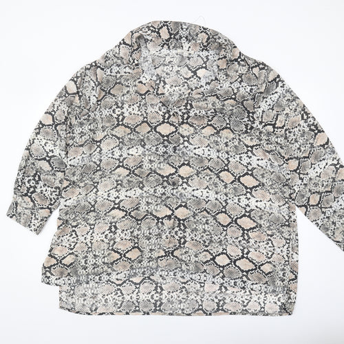 Alex & Lil Women's Multicoloured Animal Print Top XL
