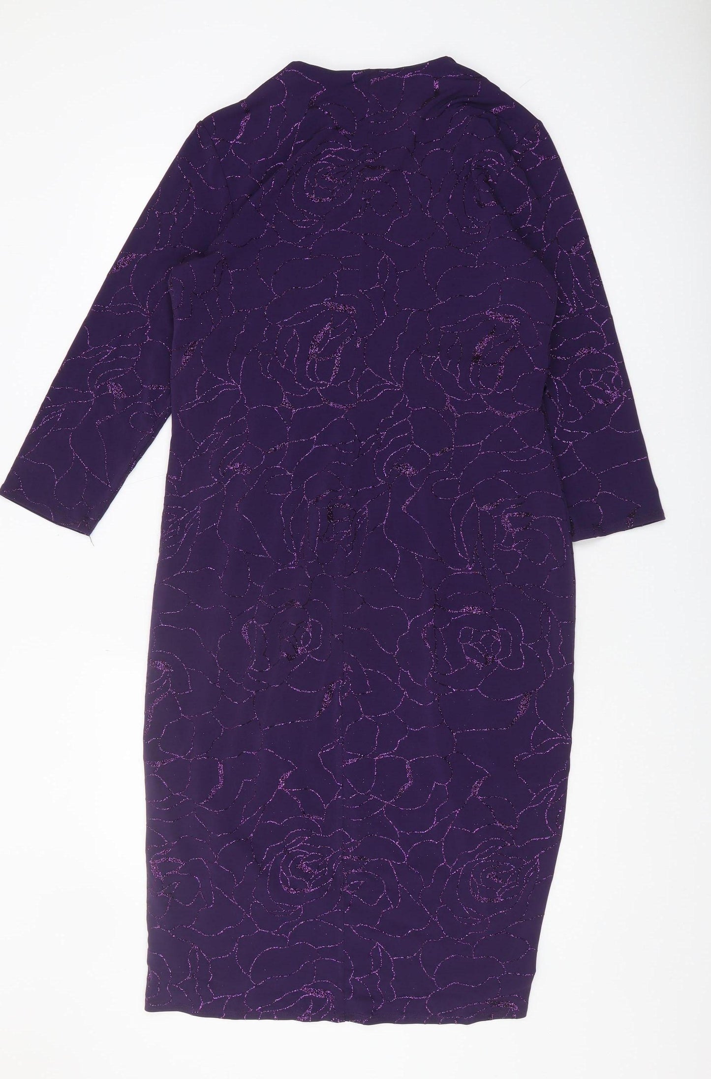 Roman Women’s Purple Bodycon Dress Size 16