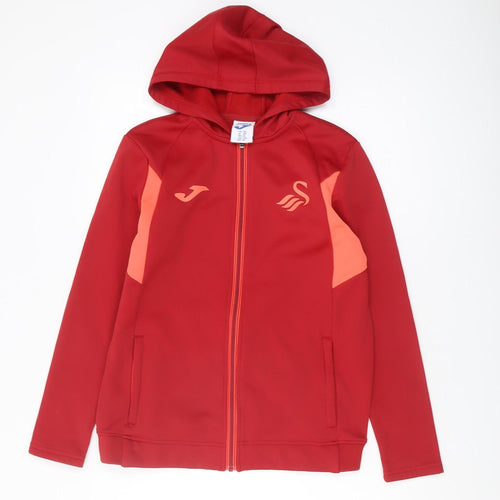 Joma Boys Red Full Zip Hoodie Size 14 Years