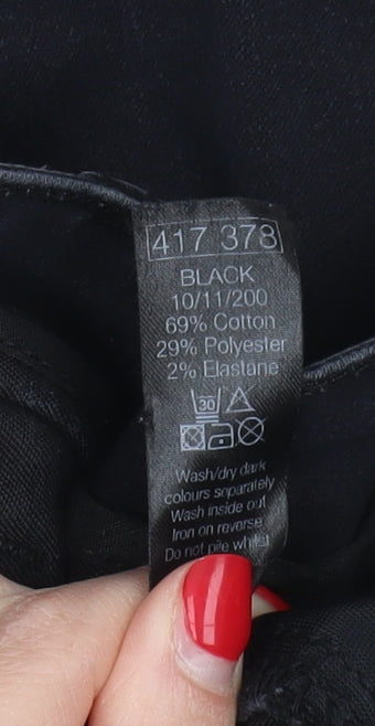 M&Co Women's Black Jeans Size 12, Classic Dark Denim