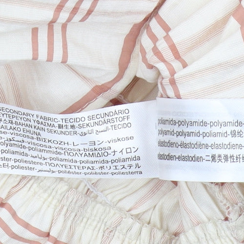 Bershka Women's Checked Cropped Blouse XS