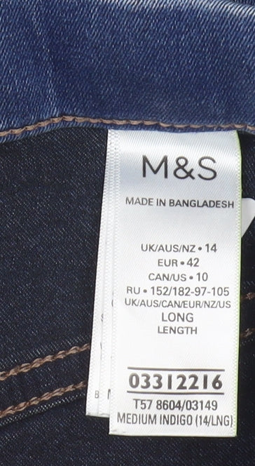 Marks and Spencer Women's Blue Jeggings Size 14