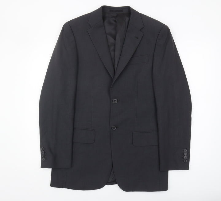 Next Men's Black Blazer Size 36R Regular Fit