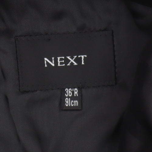 Next Men's Black Blazer Size 36R Regular Fit