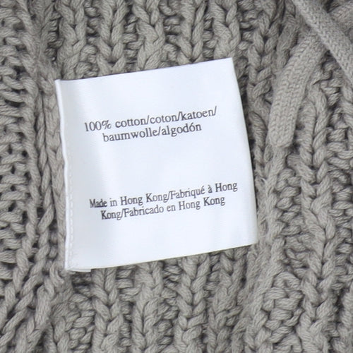 Laura Ashley Women's Beige XL Cable-Knit Cardigan