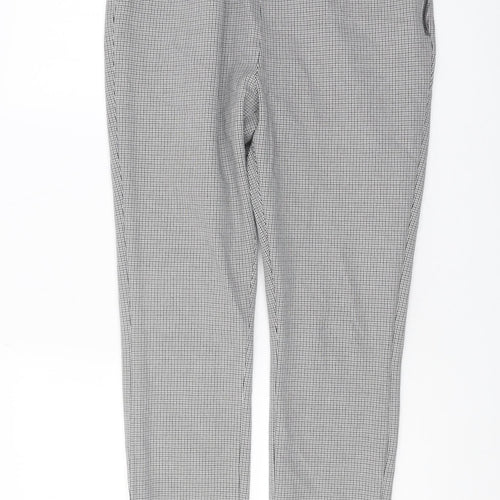 Marks and Spencer Women's Black Check Trousers Size 14