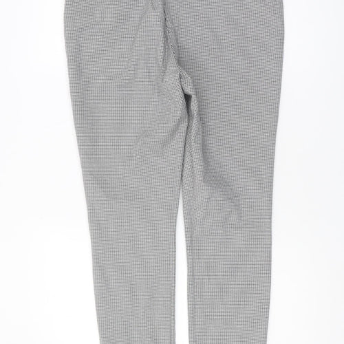 Marks and Spencer Women's Black Check Trousers Size 14