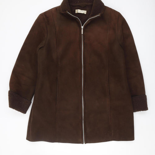 Berkertex Women's Brown Mid-Length Coat, Size 16