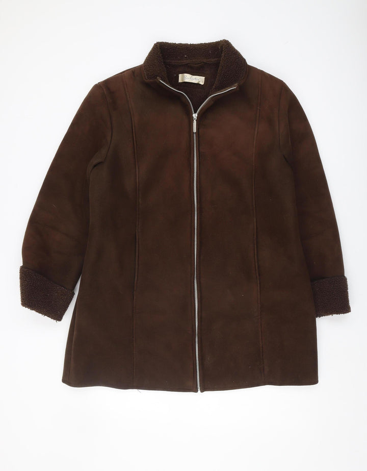 Berkertex Women's Brown Mid-Length Coat, Size 16