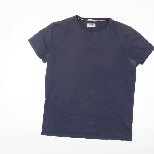 Tommy Jeans Men's Blue Crew Neck T-Shirt M