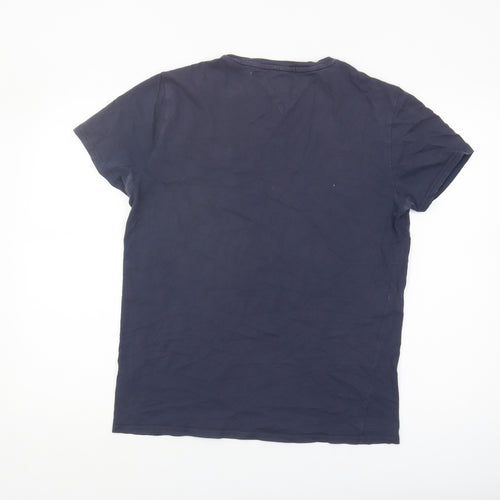 Tommy Jeans Men's Blue Crew Neck T-Shirt M