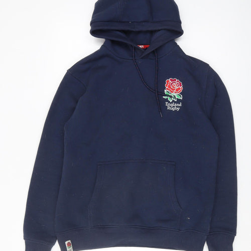 England Rugby Men's Blue Pullover Hoodie M
