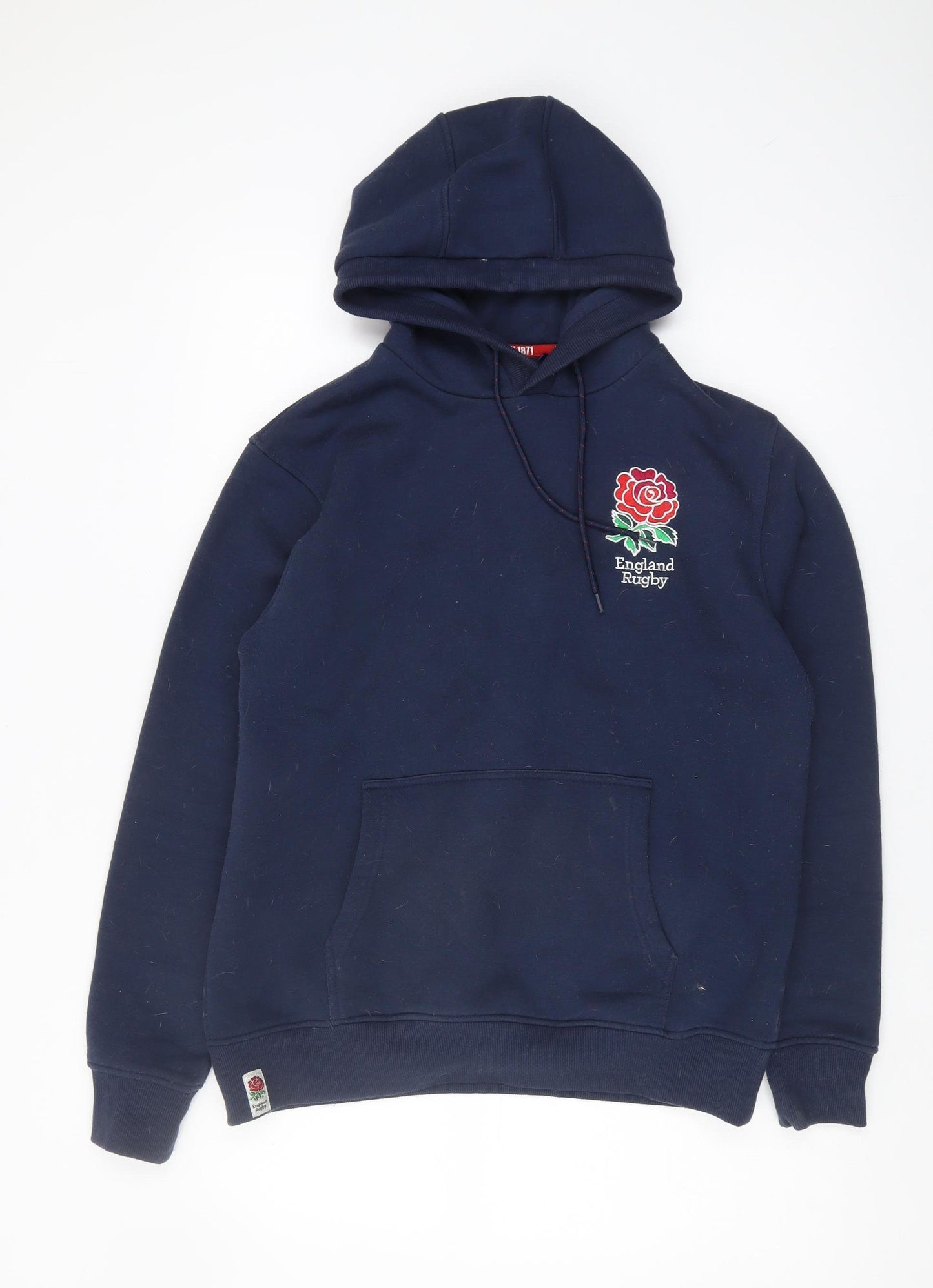 England Rugby Men's Blue Pullover Hoodie M