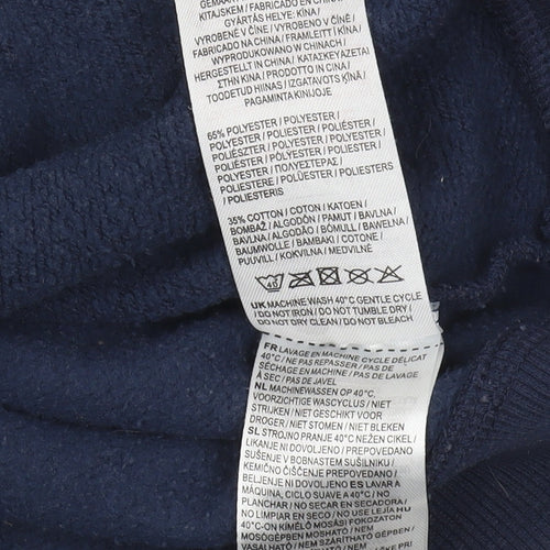 England Rugby Men's Blue Pullover Hoodie M