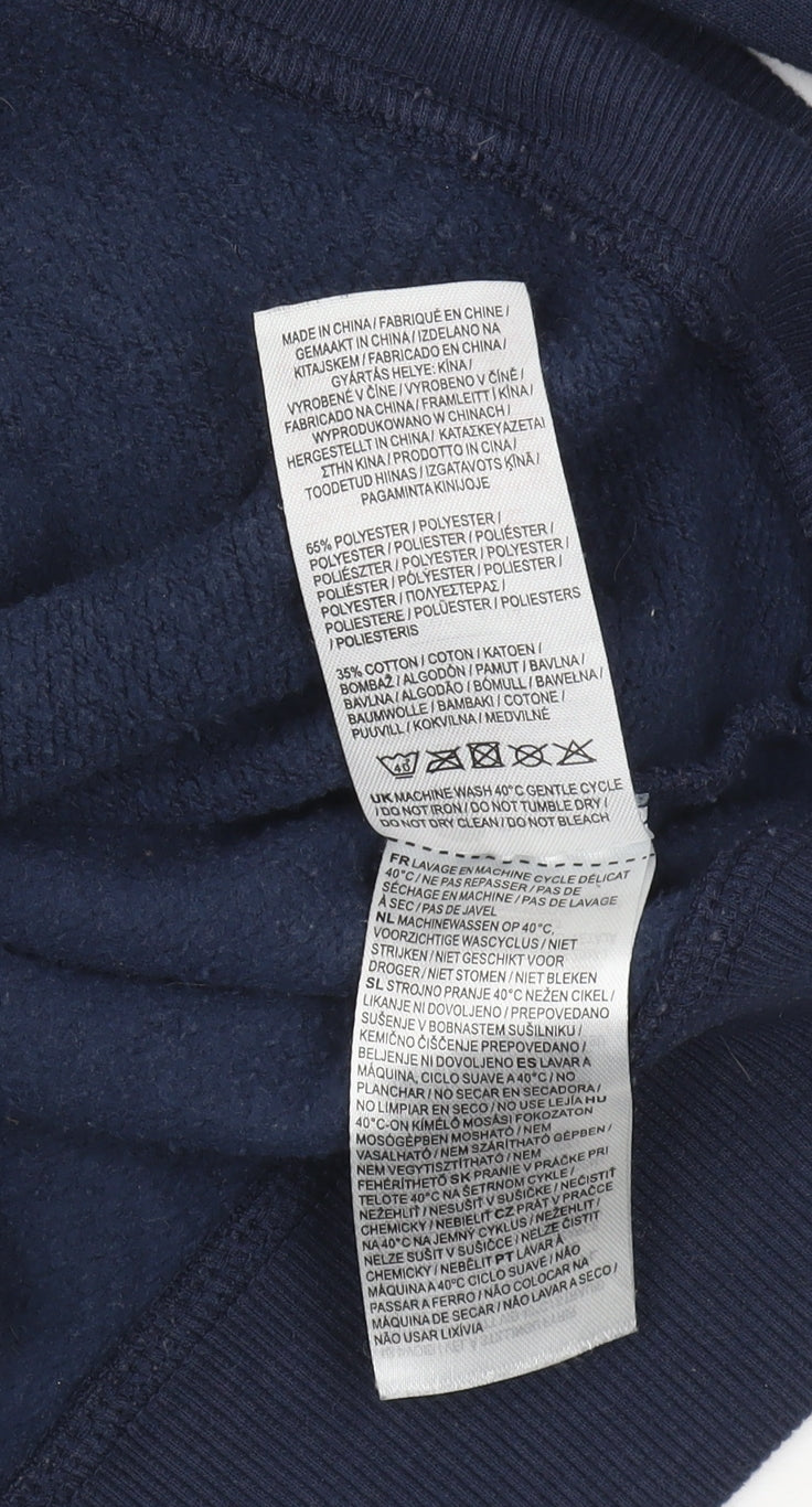 England Rugby Men's Blue Pullover Hoodie M