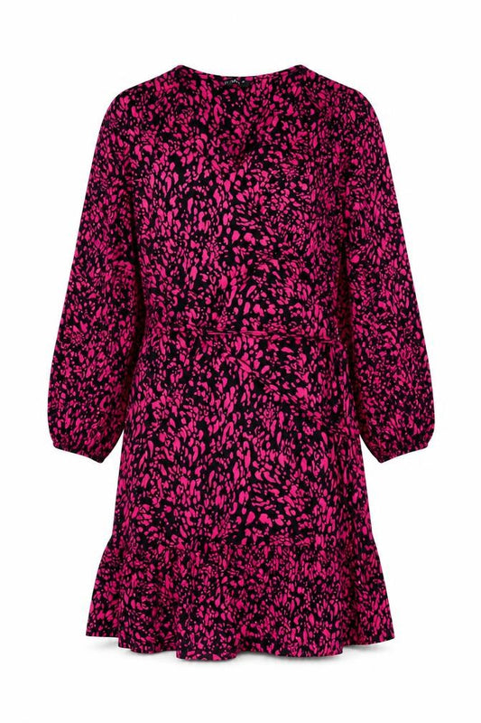 Front view of Et Vous Women's Multicoloured A-Line Dress, size 14