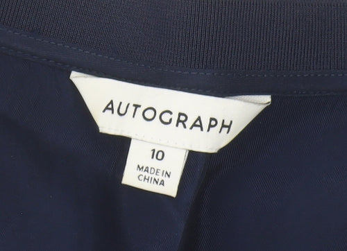 Marks and Spencer Women's Blue V-Neck Blouse Size 10