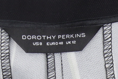 Dorothy Perkins Women's Black Striped Trousers Size 12