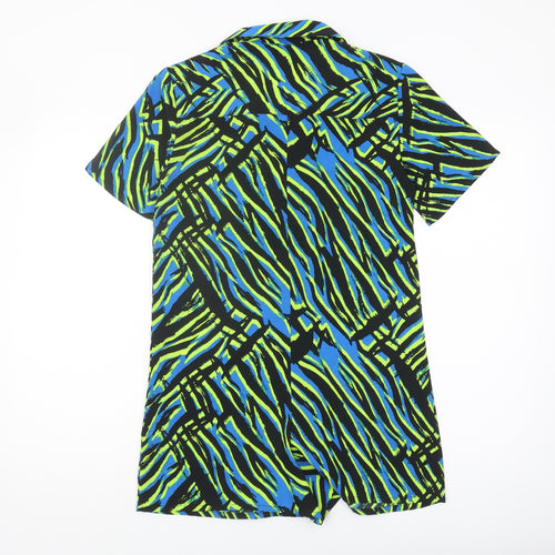 Collusion Women's Multicoloured Geometric Playsuit Size 2