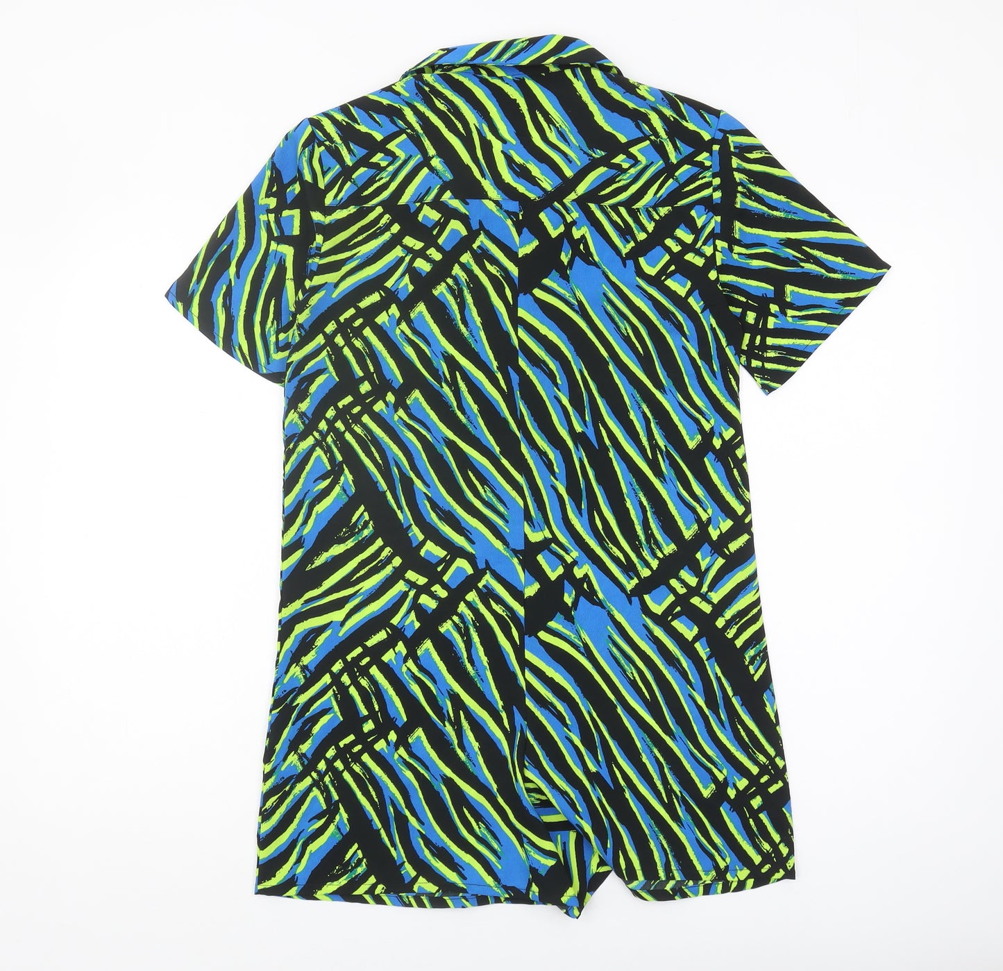Collusion Women's Multicoloured Geometric Playsuit Size 2