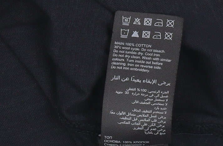 Mint Velvet Women's Black Basic T-Shirt, Size M